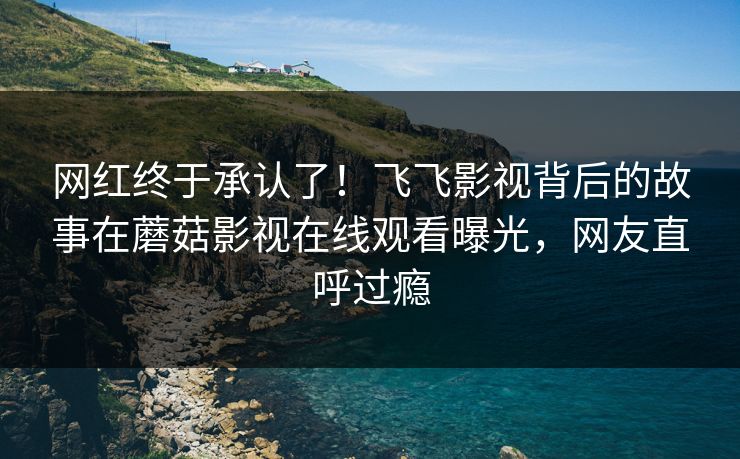 网红终于承认了！飞飞影视背后的故事在蘑菇影视在线观看曝光，网友直呼过瘾