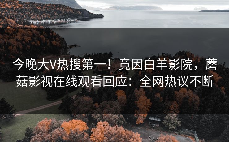 今晚大V热搜第一！竟因白羊影院，蘑菇影视在线观看回应：全网热议不断